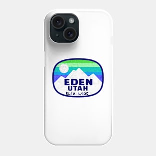 Ski Eden Utah Skiing Winter Sports Snowboarding Phone Case