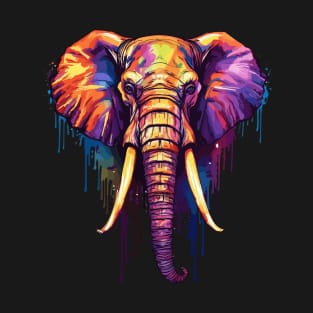 Elephant, Gentle Giant in Vibrant Color T-Shirt