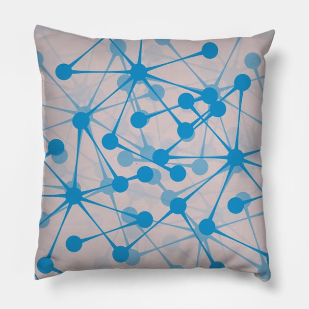 hi tech molecule Pillow by zackmuse1