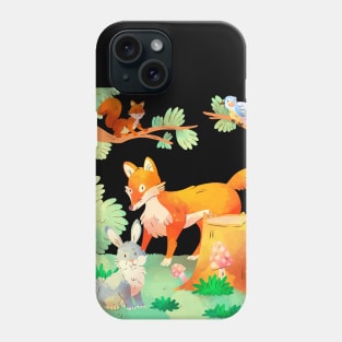Watercolor Forest animal Phone Case