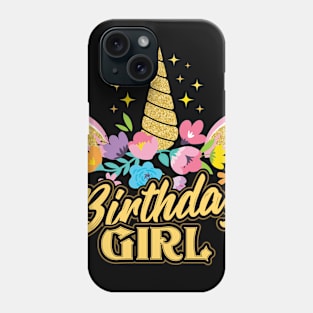 Birthday Girl Unicorn Phone Case