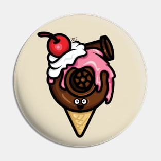 Cutest Turbo - Strawberry/Chocolate Ice Cream Pin