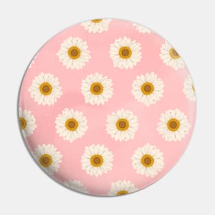 Cute Daisy Flower Pastel Pink Pin