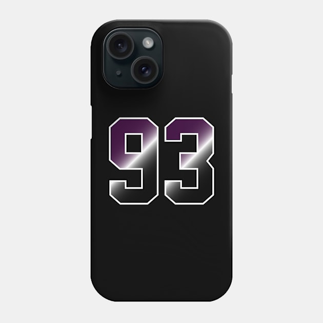 Number 93 Phone Case by Eric Okore