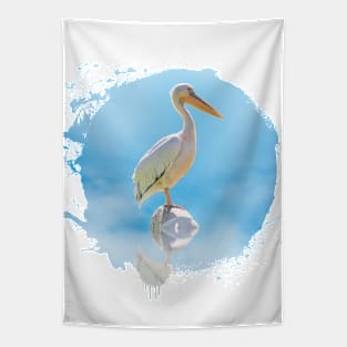 Pelican Bird Animal Wildlife Forest Nature Free Flight Tapestry