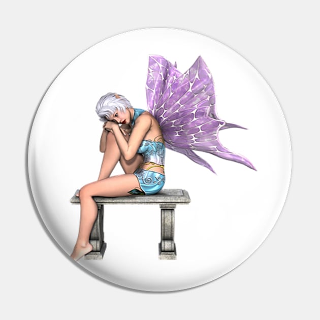 Chilling Female Fairy Pin by Hudkins