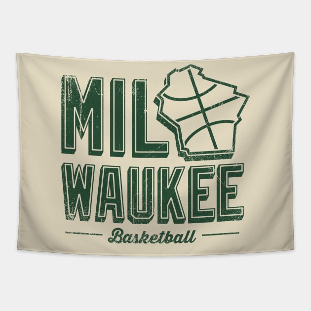 Milwaukee Basketball 2 Tapestry by KFig21