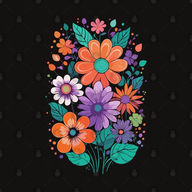 Flowers 70s style by craftydesigns