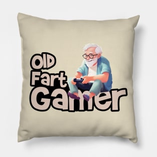 Old Fart Gamer Pillow
