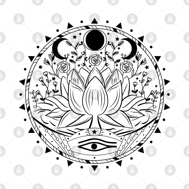 Lotus Flower Mandala by CelestialStudio