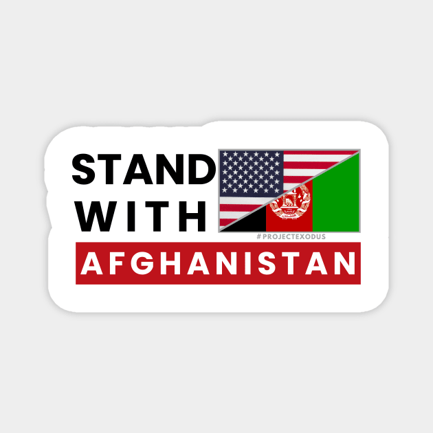 Stand with Afghanistan (light background) Magnet by Pro Exodus Relief 