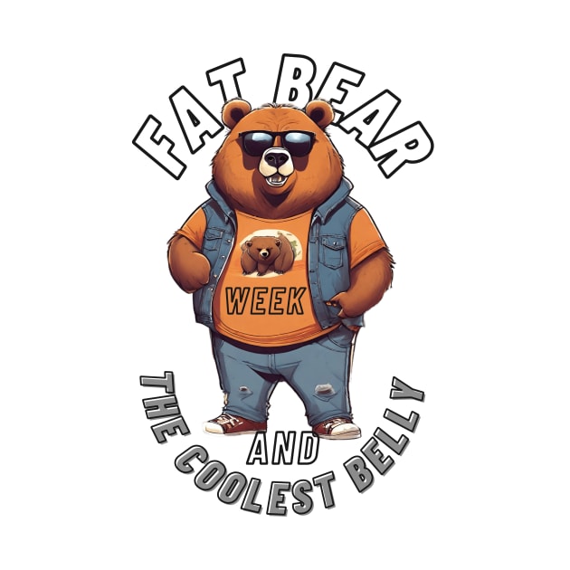 Fat Bear Week and The Coolest Belly - Humorous Designs by 3dozecreations