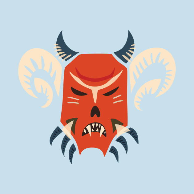 Kuker Evil Demon Mask by Boriana Giormova