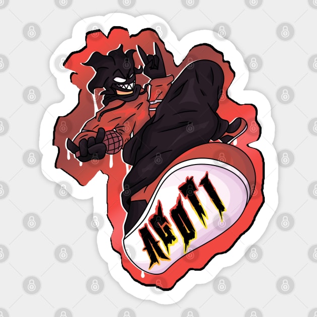 Friday Night Funkin agoti best character fnf' Sticker