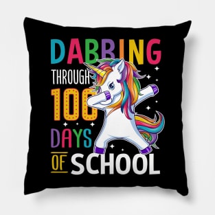 Dabbing Through 100 Days Of School For Student Teacher Pillow