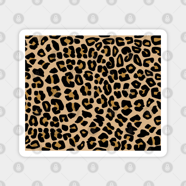 Leopard Spots Pattern, Neutral Magnet by OneThreeSix