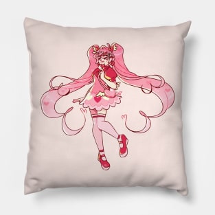 miku (heart shaped aura) Pillow