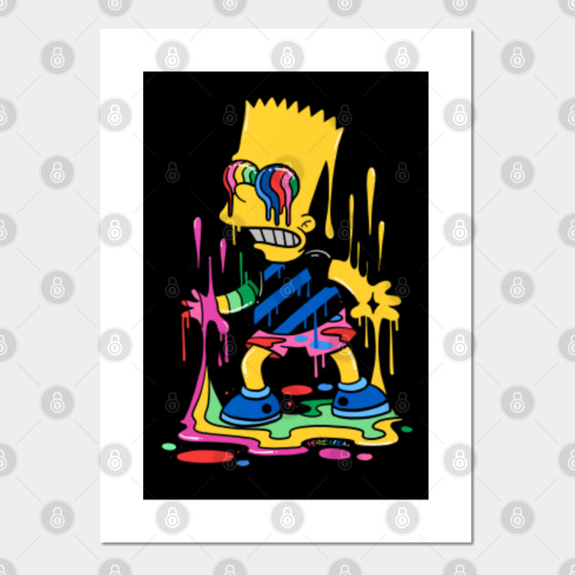 Trippy Bart Simpsons Posters And Art Prints Teepublic Uk