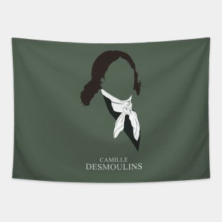 Camille Desmoulins - Minimalist Portrait Tapestry