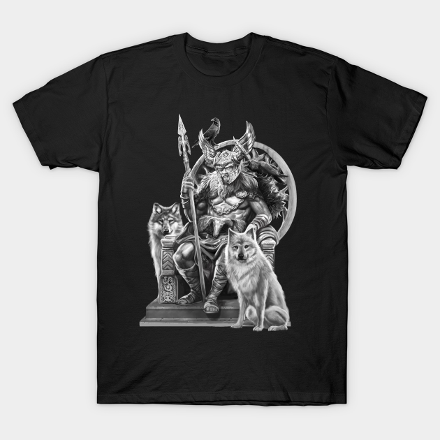 Discover God Odin Norse Mythology Viking Paganism Medieval History - Odin - T-Shirt