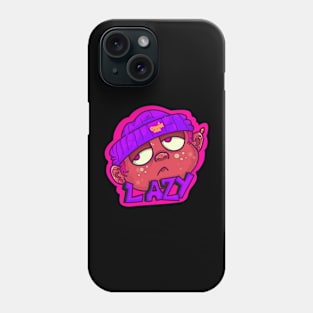 Lazy Cartoon Design Phone Case