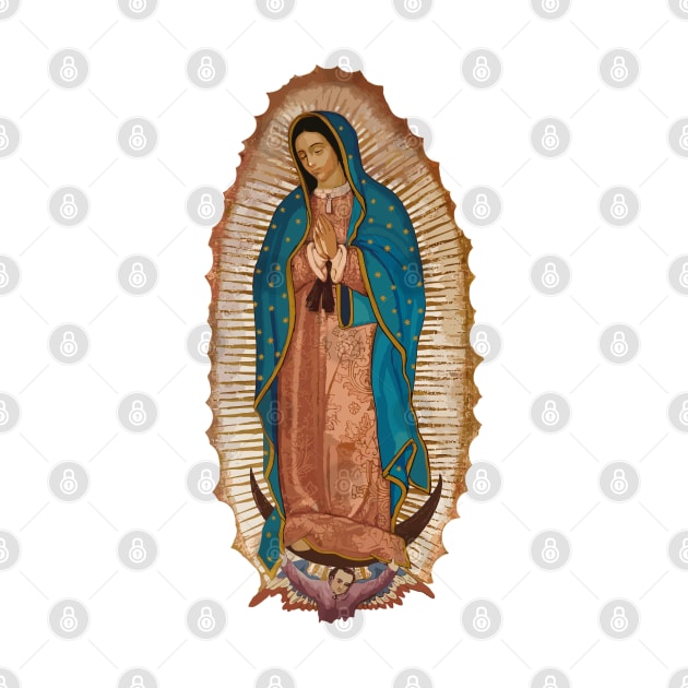 La Virgen de Guadalupe Religious Art Print by TEXICAN