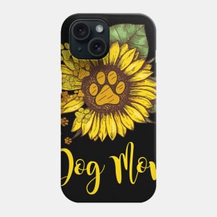 SUNFLOWER DOG MOM Phone Case