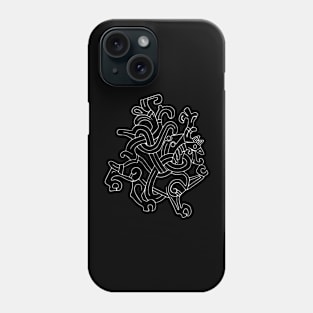 Viking dragon art in original style. Phone Case