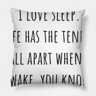 I Love Sleep Pillow