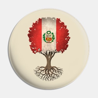 Tree of Life with Peruvian Flag Pin