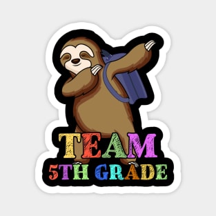 Sloth Hello 5th Grade Teachers Kids Back to school Gifts Magnet