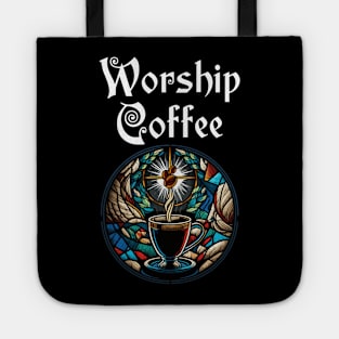 Funny Worship Coffee Gift Funny Coffee Tote