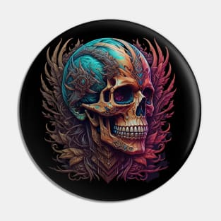 cosmic tribal skull #1 Pin