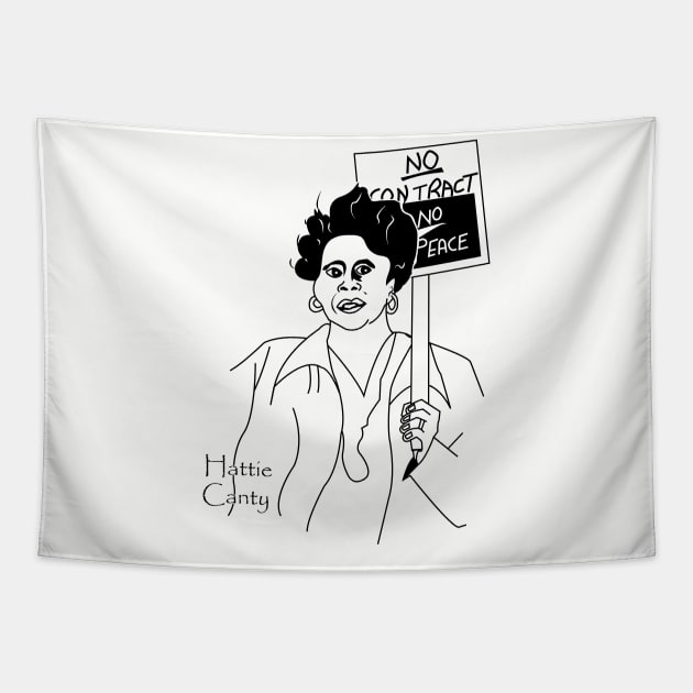 Union and Strike Leader Hattie Canty Tapestry by Voices of Labor