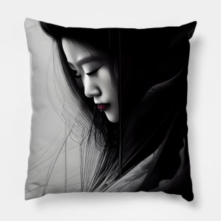 Portrait of a Geisha Pillow