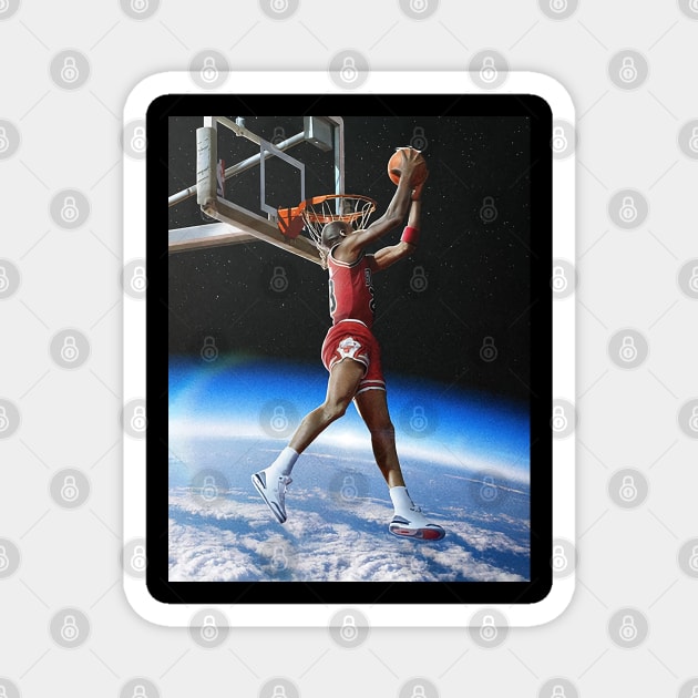 BASKETBALLART - jordan DUNK SPACE Magnet by JORDAN-ART23