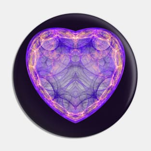 Light Galactic Heart Pin