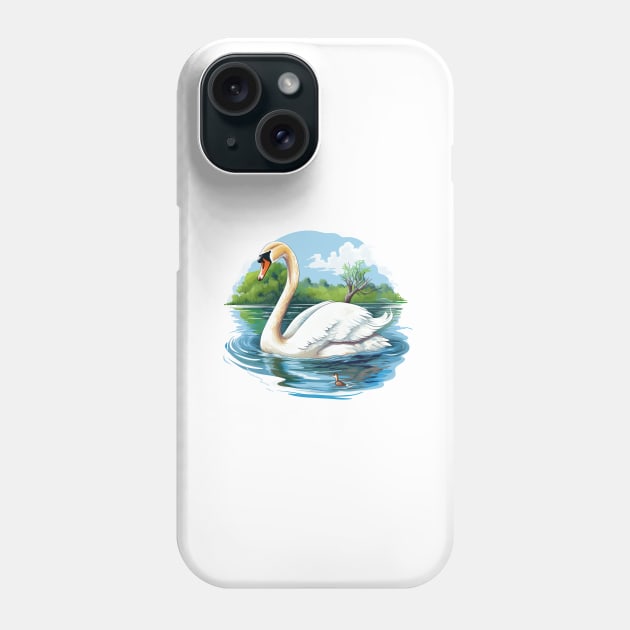 White Swan Phone Case by zooleisurelife