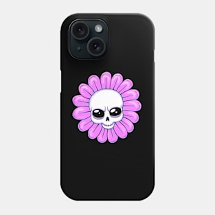 Pink Flower Skull Phone Case