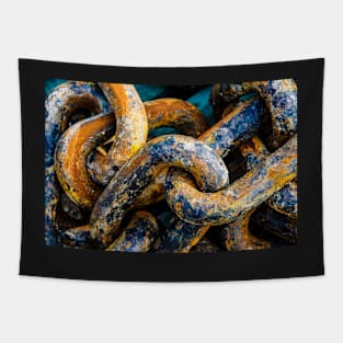 Navy chain Tapestry