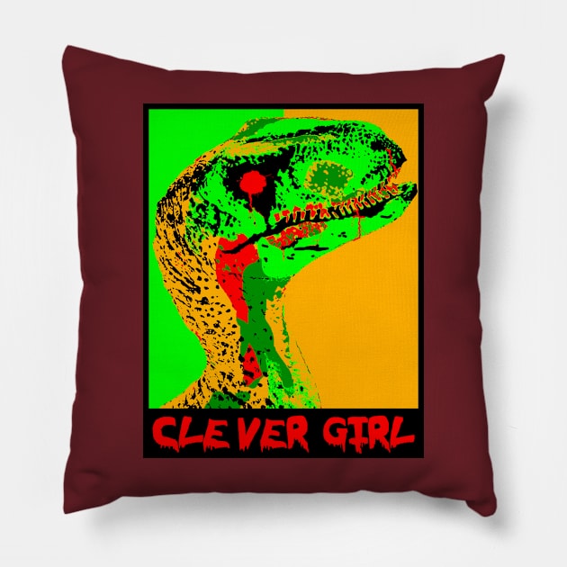 Night of the Living Raptor Pillow by SimplyMrHill