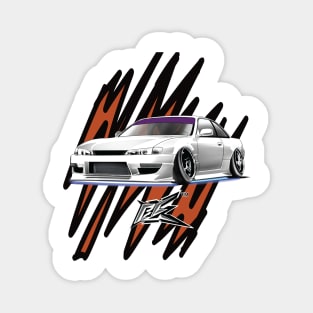 SILVIA S14 KOUKI white Magnet