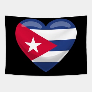 Cuba Flag Heart Tapestry