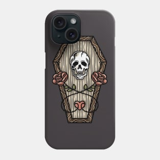 Dead Roses Skull Love Tattoo Art Phone Case