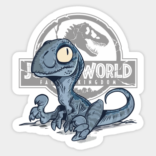 Jurassic World Blue Aufkleber Teepublic De