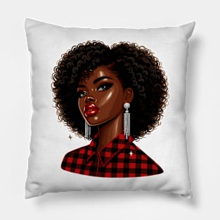 Black Woman Afrocentric Pillow