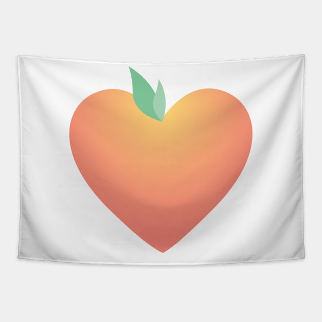 Peach Heart Tapestry by AuroraPeachy