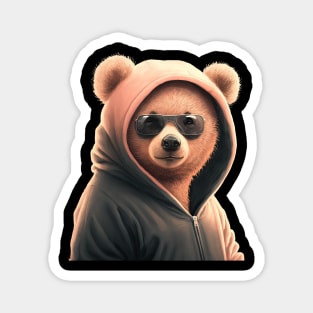 Bear in a hoodie Magnet