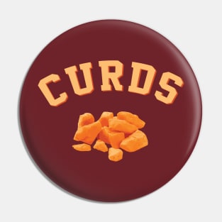 Curds University T-Shirt Team Design Pin