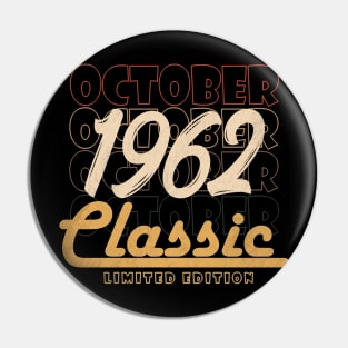 october 1962 birthday Pin